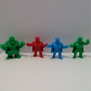 4 DC Super Heroes Mini Figures M.U.S.C.L.E. Style Toys Wendy's